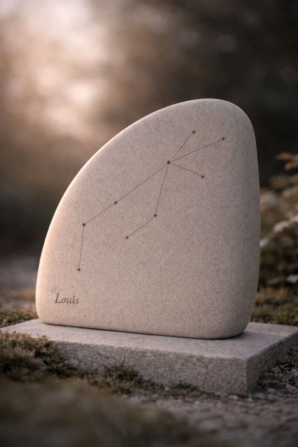 ALUNYA Constellation — présence céleste gravée en pierre